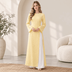 Long Sleeved Robe With Slit Solid Color Wide Leg Pants Two-piece Set